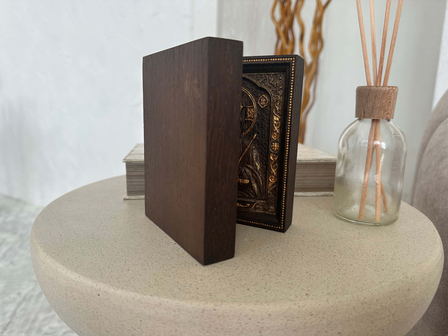 Virgin Mary and  Our Lord  Small Wooden  folding panel - Kozak Work Shop