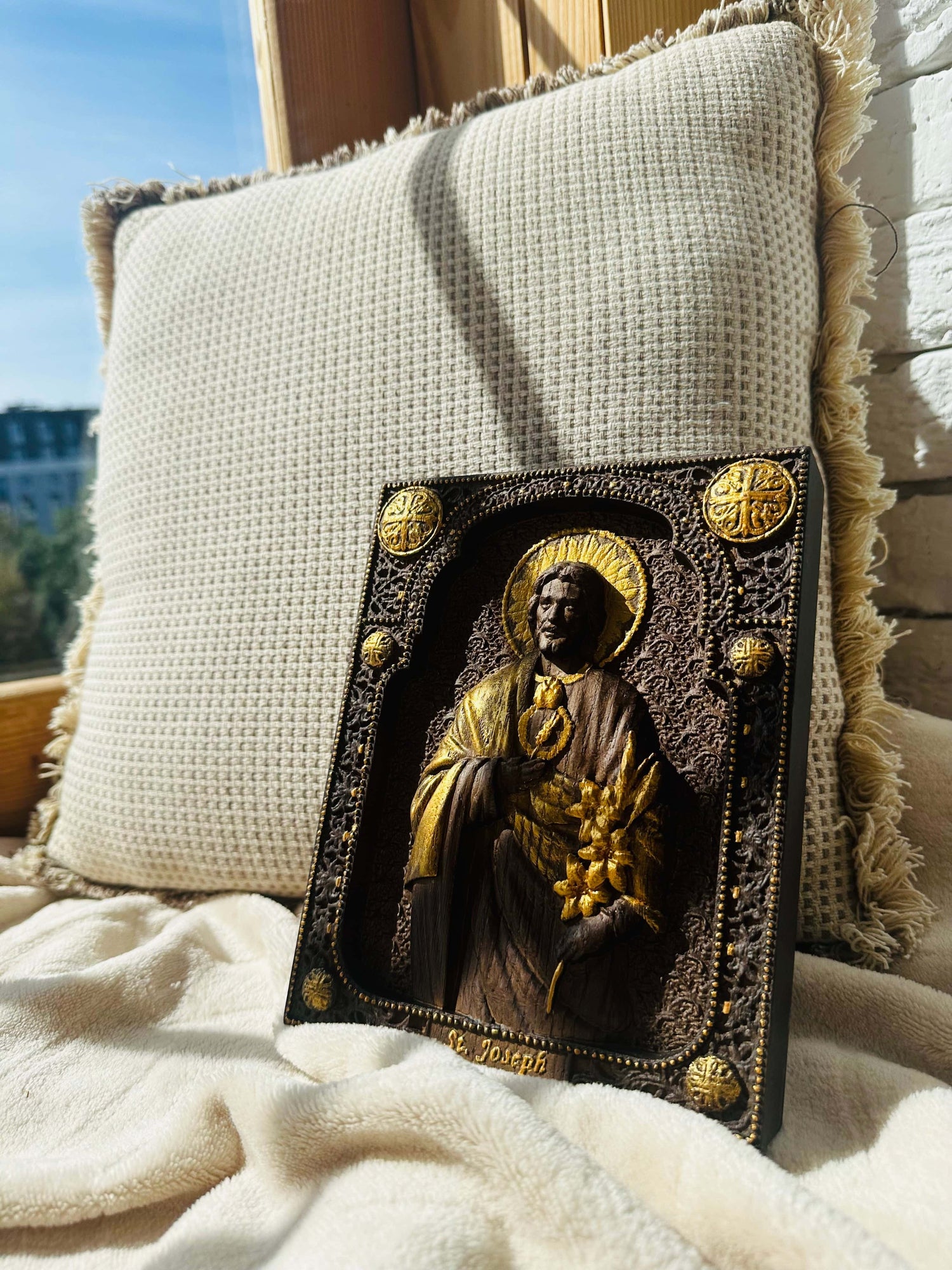 Saint Joseph with Holy Heart - Kozak Work Shop