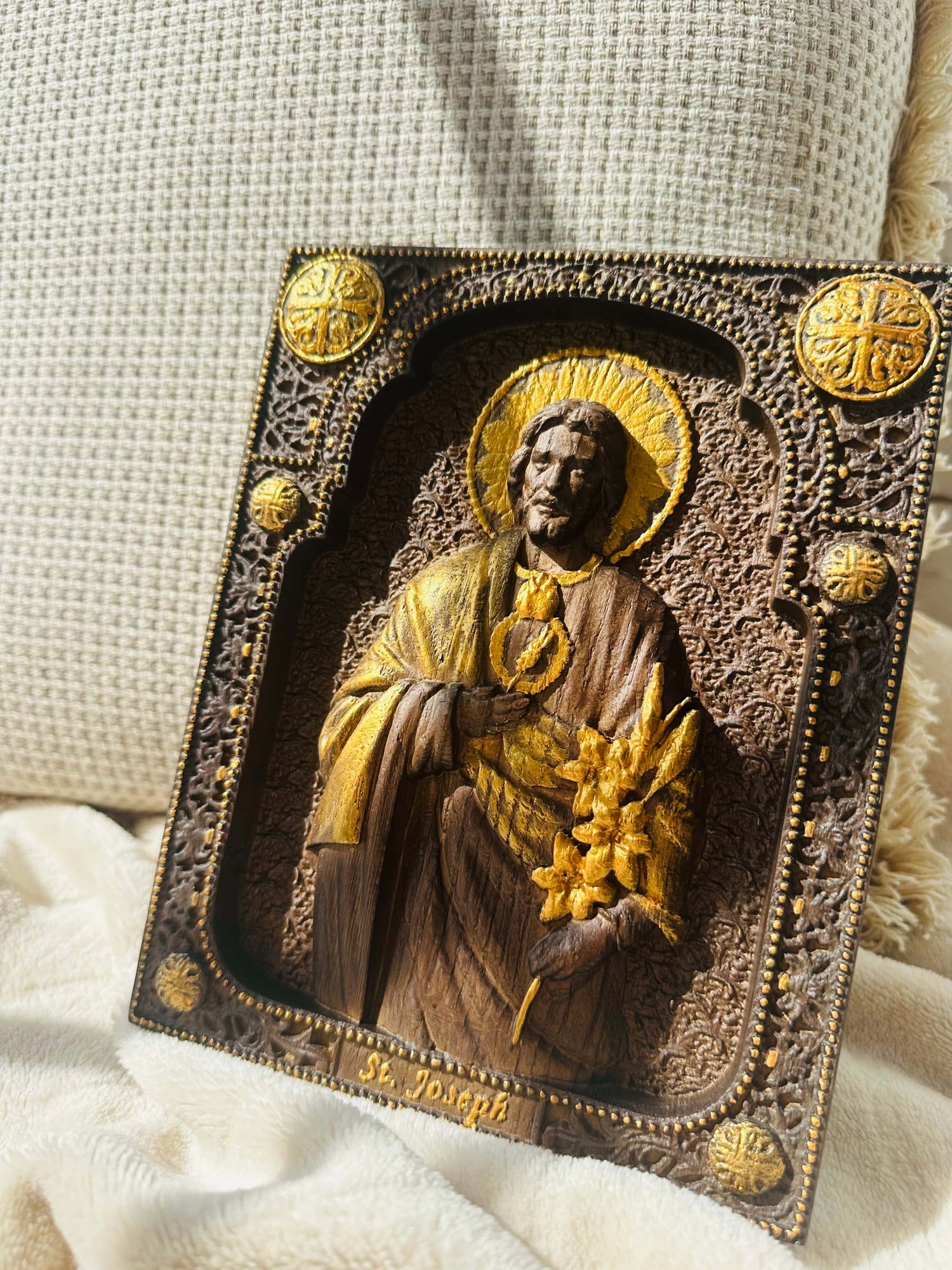 Saint Joseph with Holy Heart - Kozak Work Shop