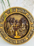 Round Last Supper Wooden Carved Plaque - Kozak Work Shop