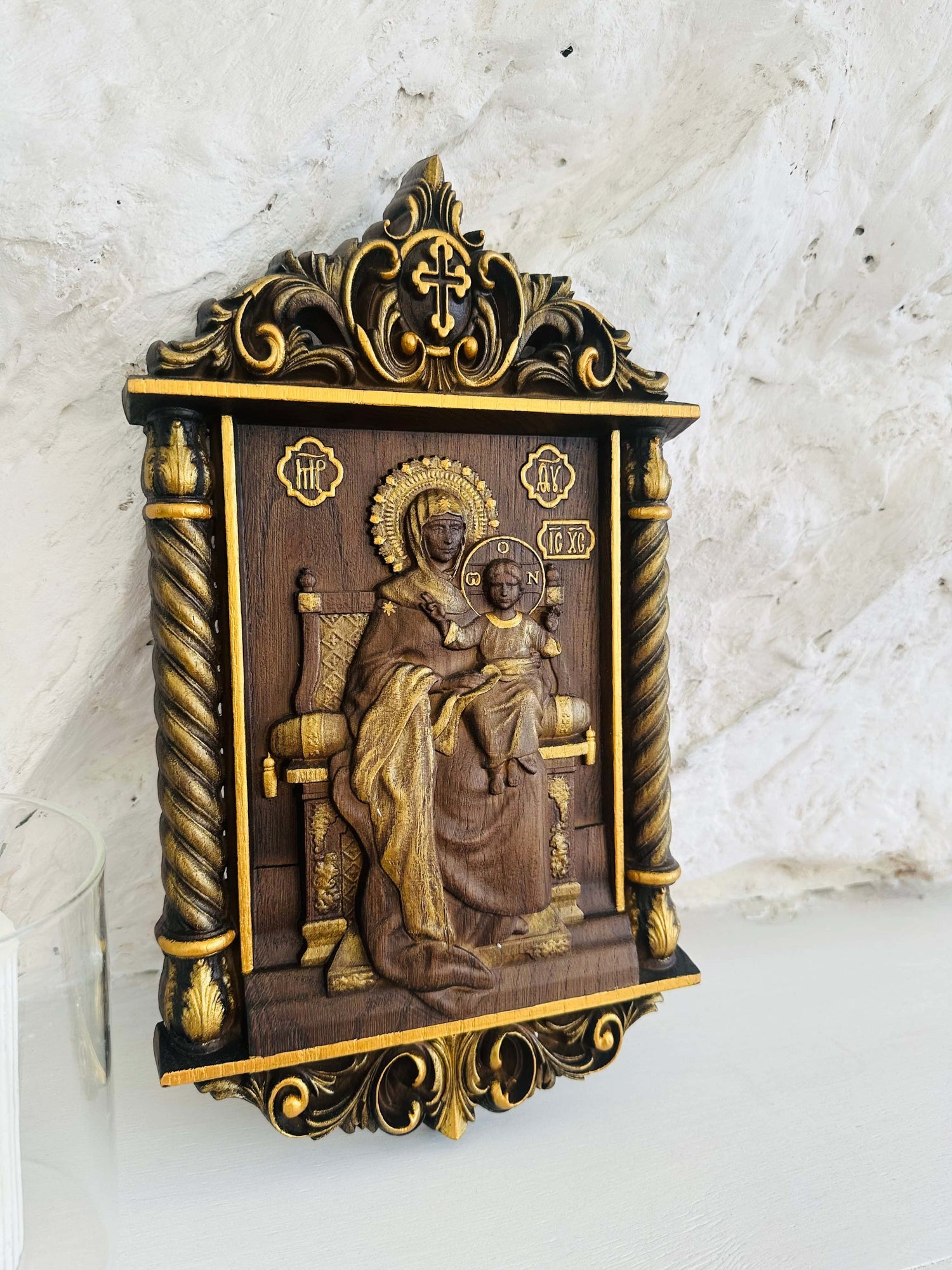 Madonna and Child on the Throne - Kozak Work Shop