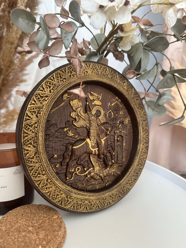 Saint George and the Dragon Round - Kozak Work Shop