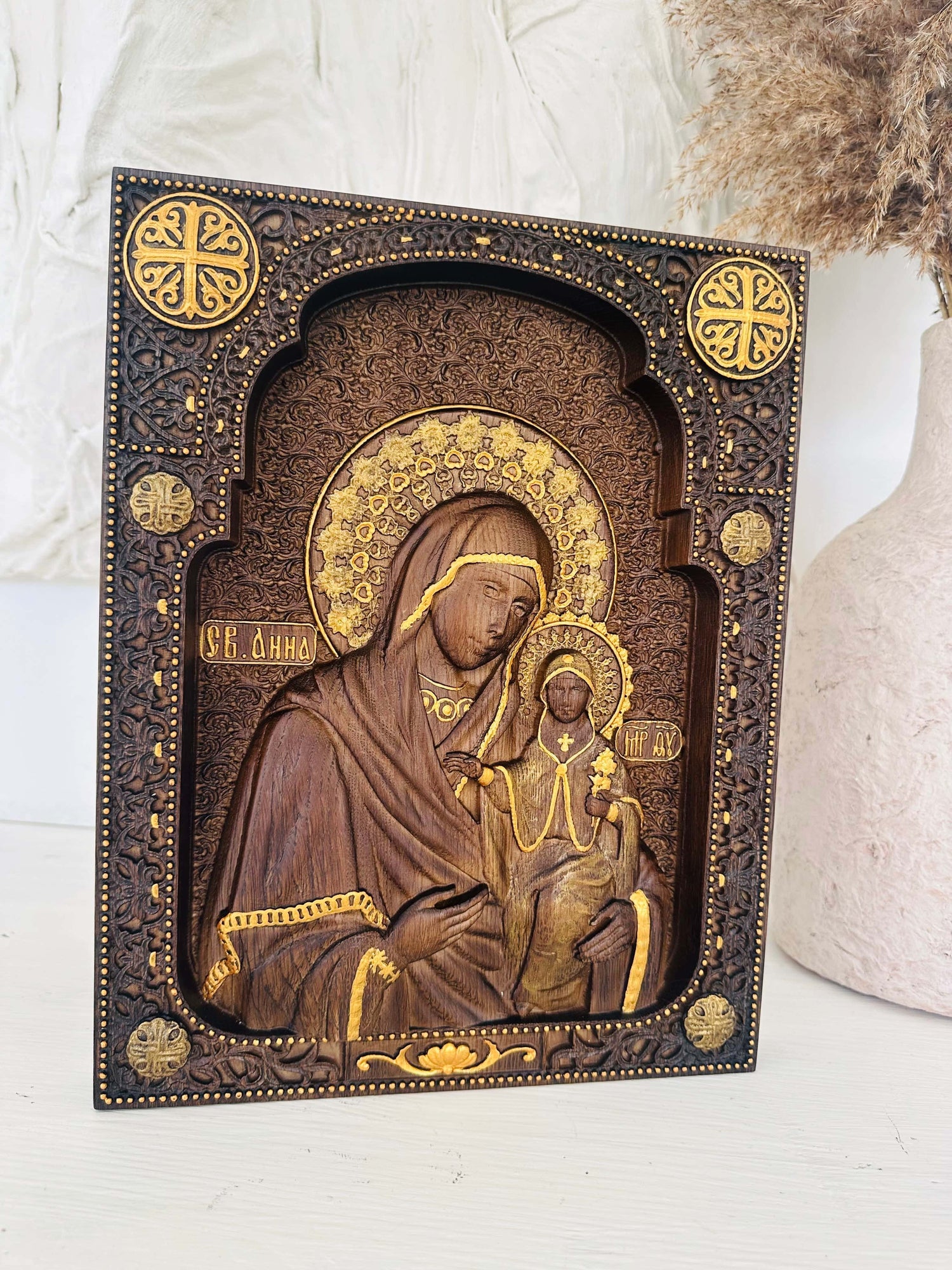 Saint Anne Mother of Virgin Mary - Kozak Work Shop