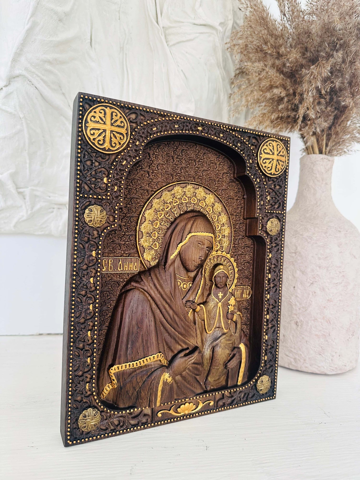 Saint Anne Mother of Virgin Mary - Kozak Work Shop