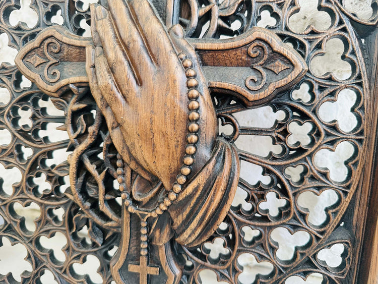 Praying Hands Wooden Statue - Kozak Work Shop
