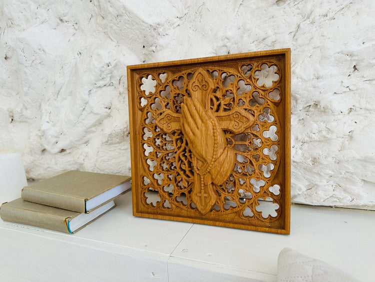 Praying Hands Wooden Statue - Kozak Work Shop