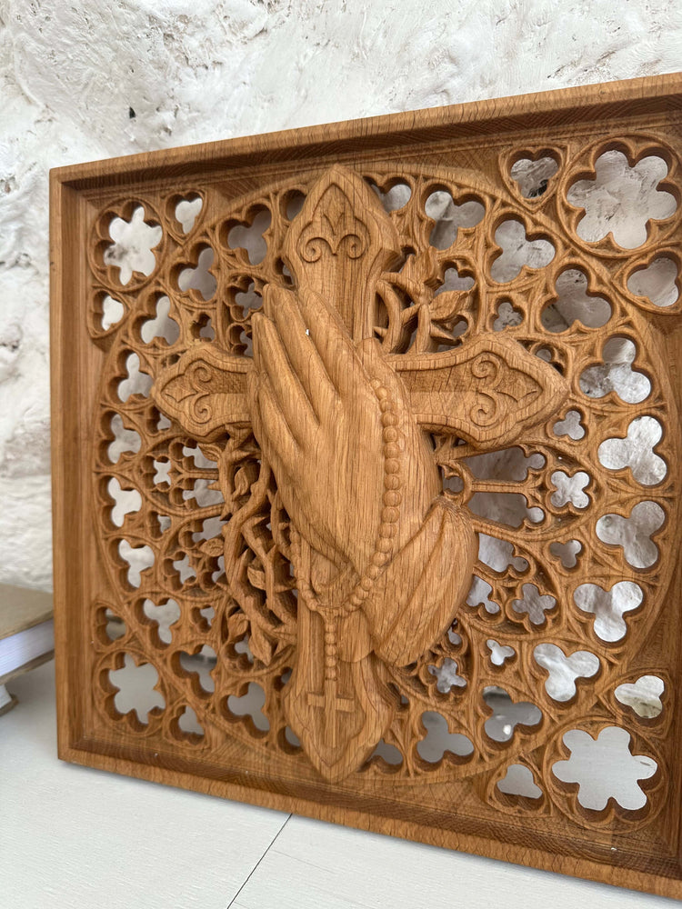 Praying Hands Wooden Statue - Kozak Work Shop