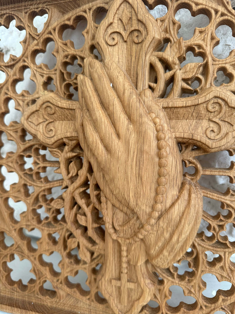 Praying Hands Wooden Statue - Kozak Work Shop