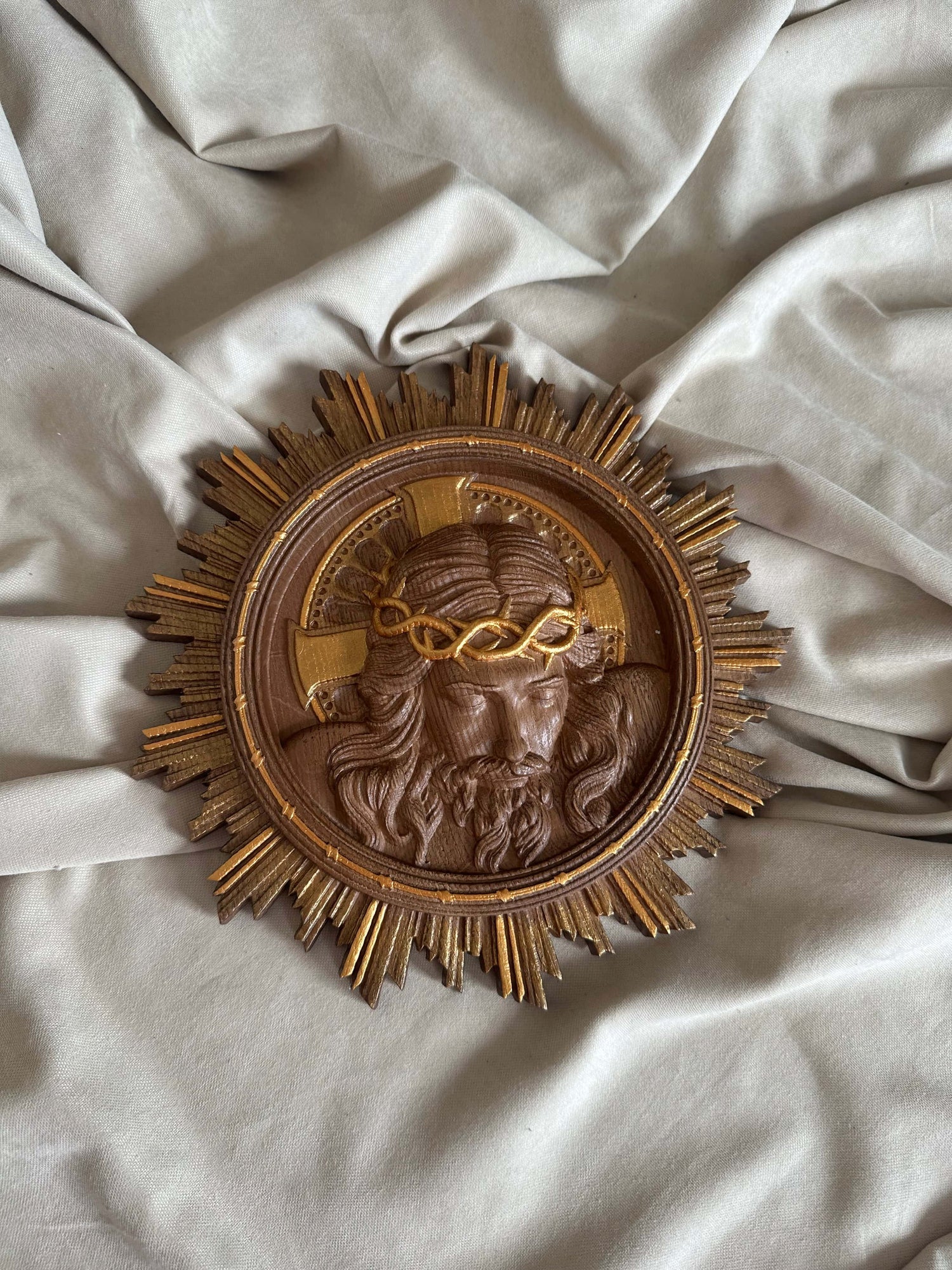 Jesus Christ Wearing Crown of Thorns - Kozak Work Shop