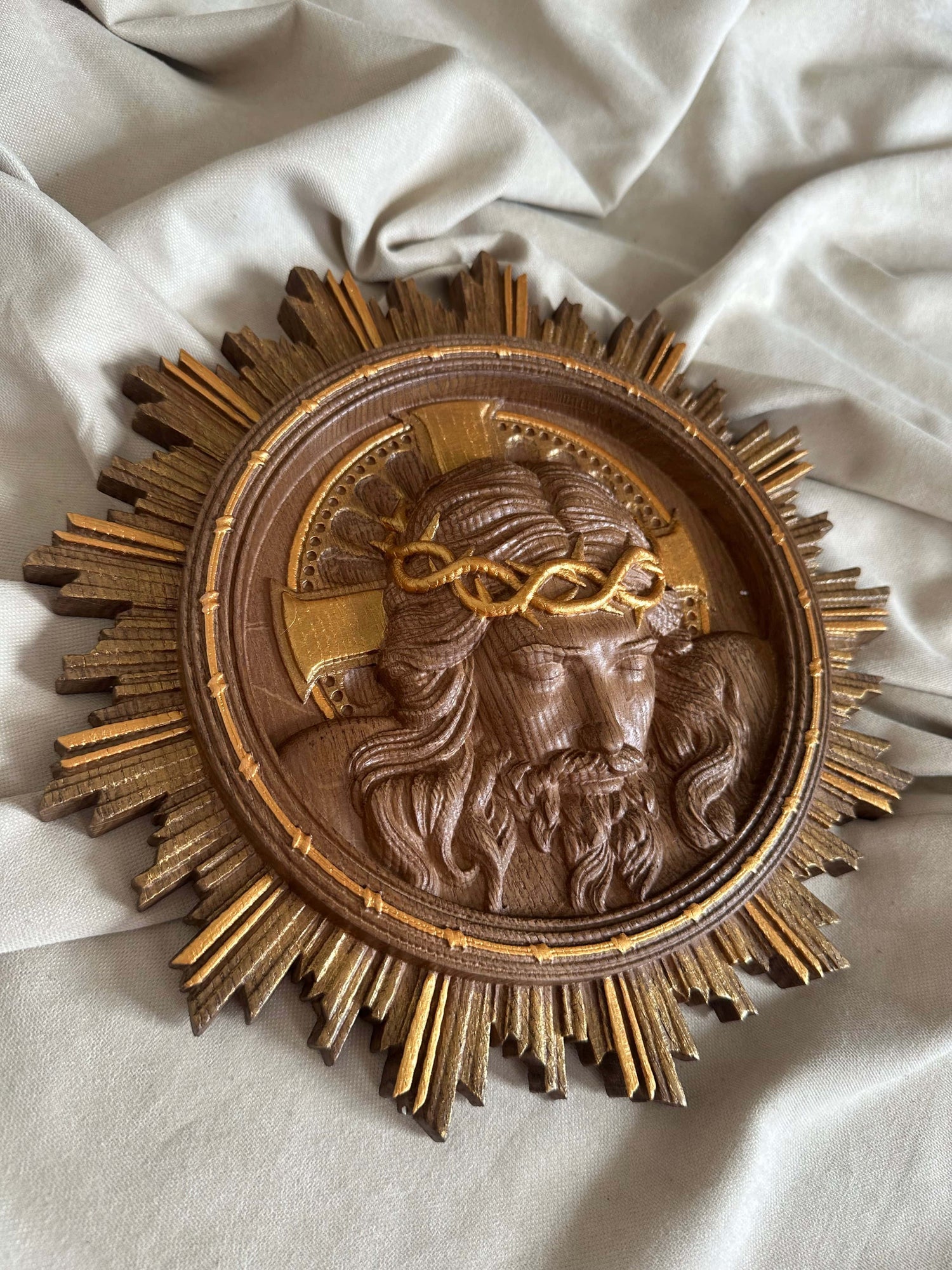Jesus Christ Wearing Crown of Thorns - Kozak Work Shop