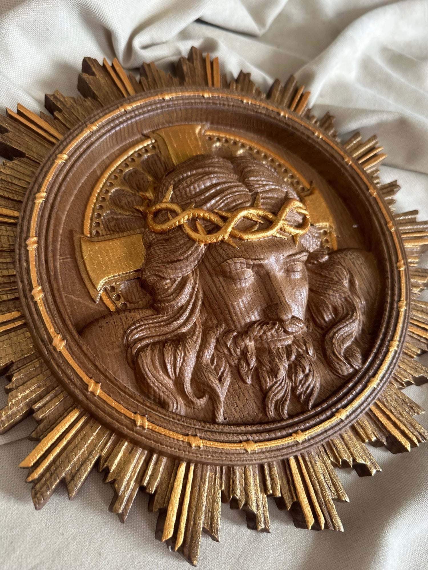 Jesus Christ Wearing Crown of Thorns - Kozak Work Shop