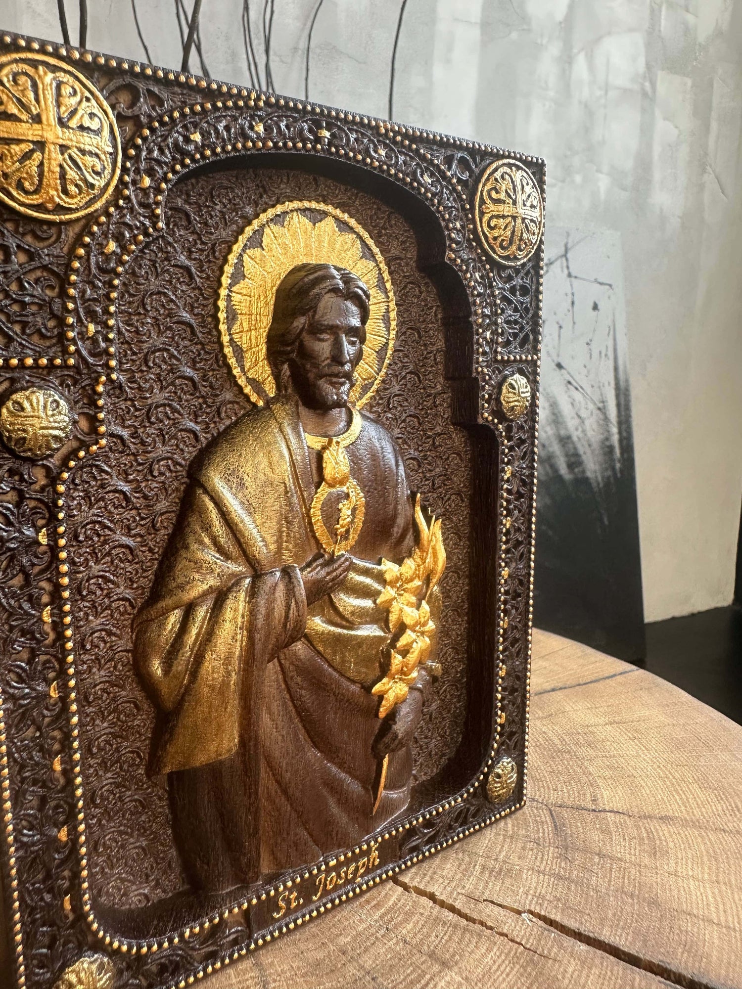 Saint Joseph with Holy Heart - Kozak Work Shop