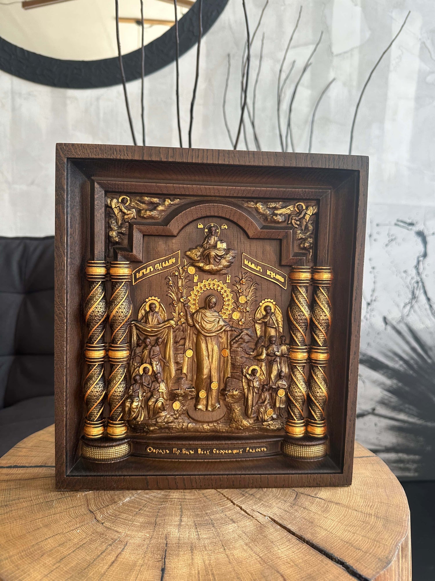 Virgin Mary Catholic Icon - Kozak Work Shop