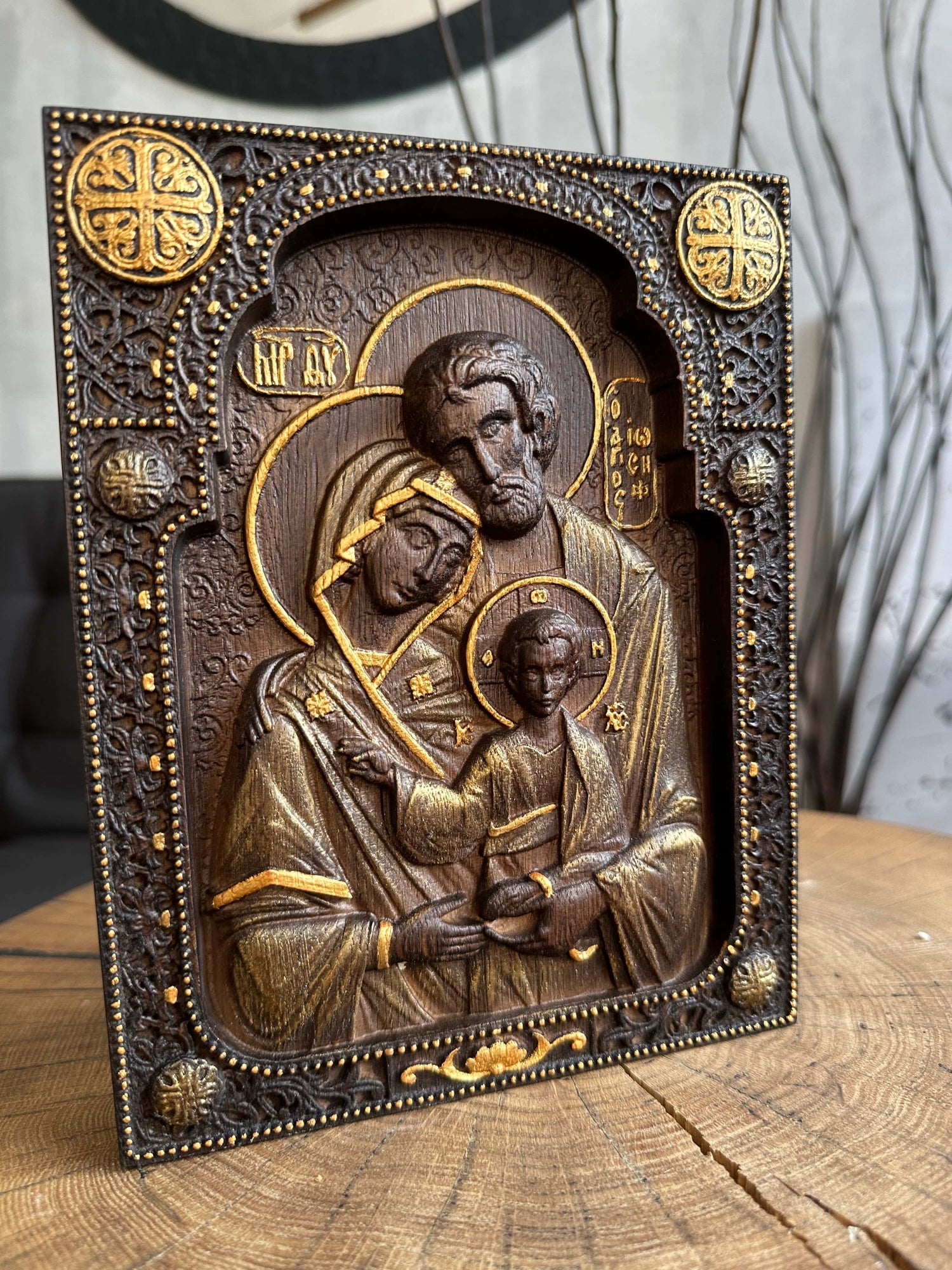 Holy Family icon - Kozak Work Shop
