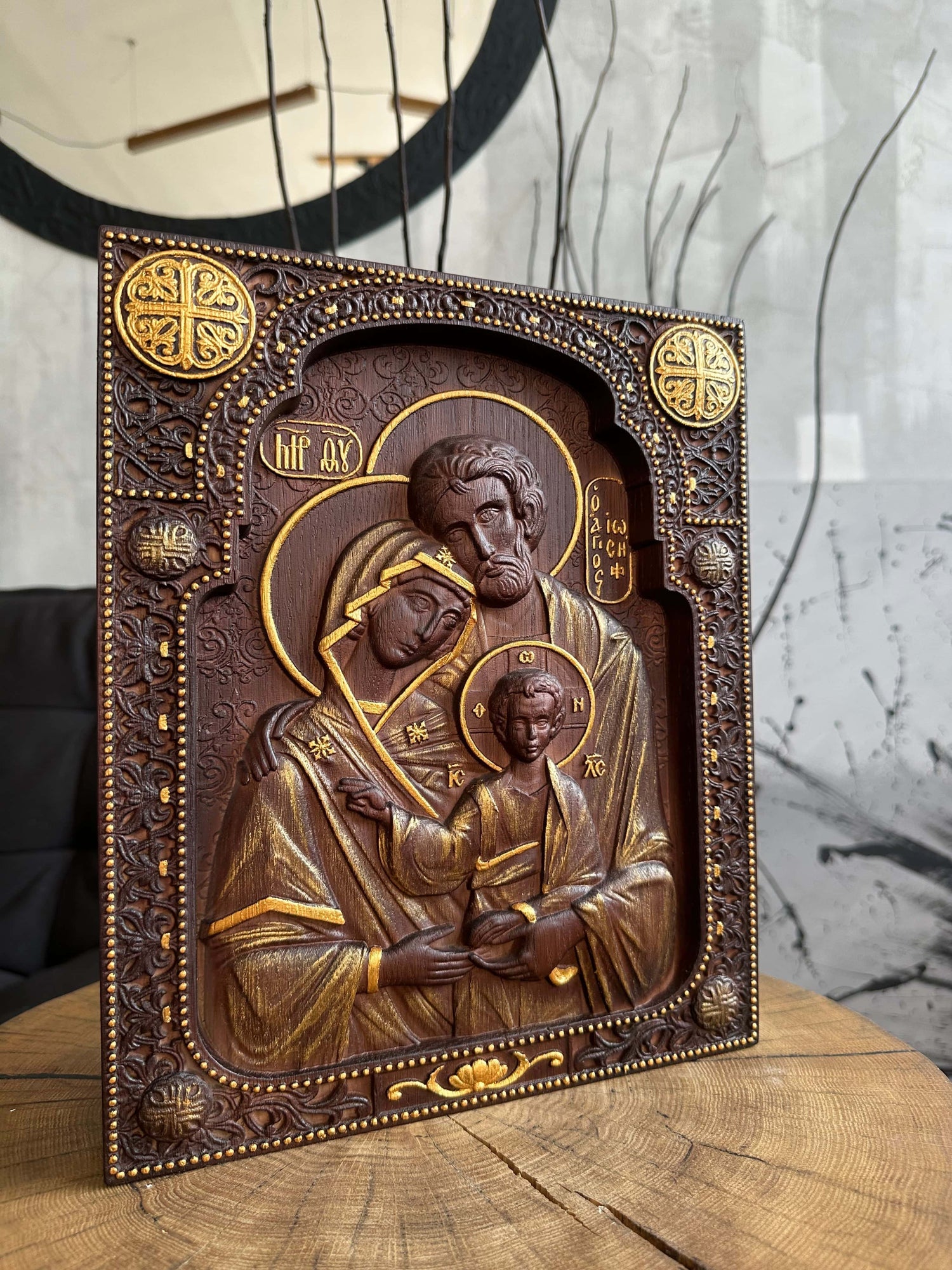 Holy Family icon - Kozak Work Shop
