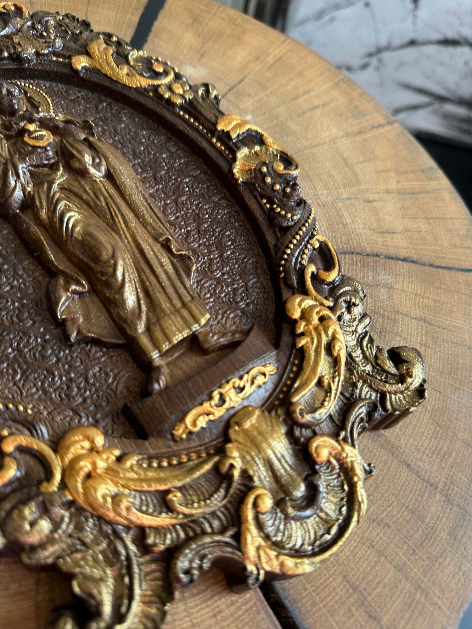 Immaculate Heart of Mary Wooden Icon High - Kozak Work Shop