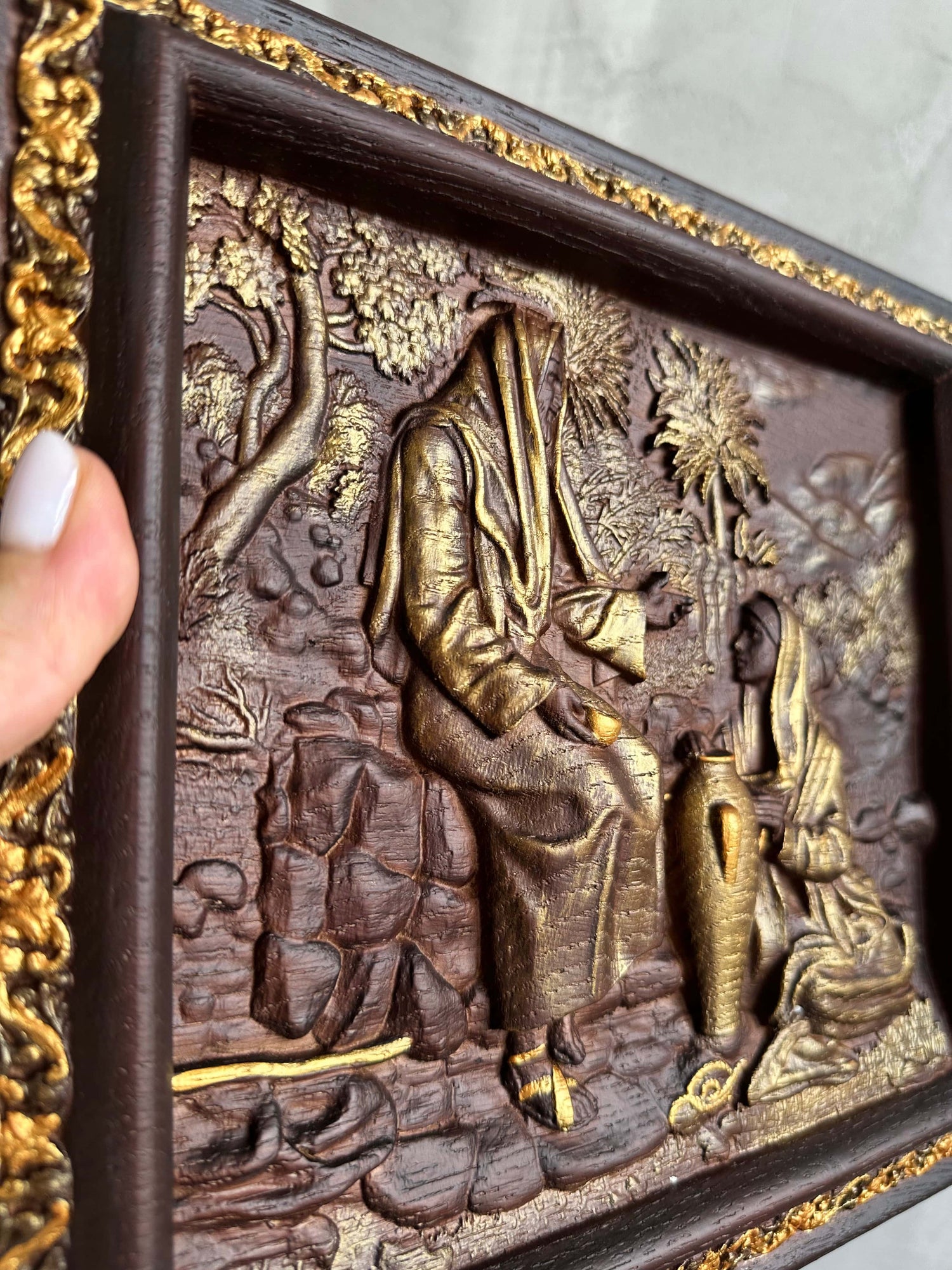 Jesus Testifies to the Samaritan Woman Living Water - Kozak Work Shop