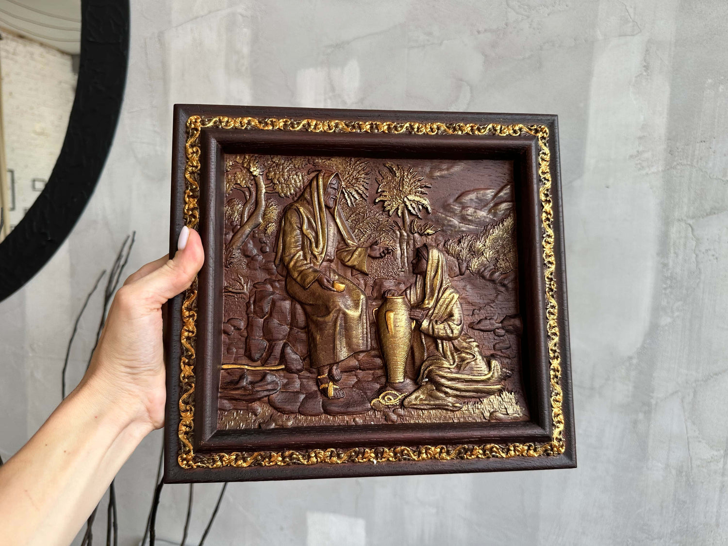 Jesus Testifies to the Samaritan Woman Living Water - Kozak Work Shop