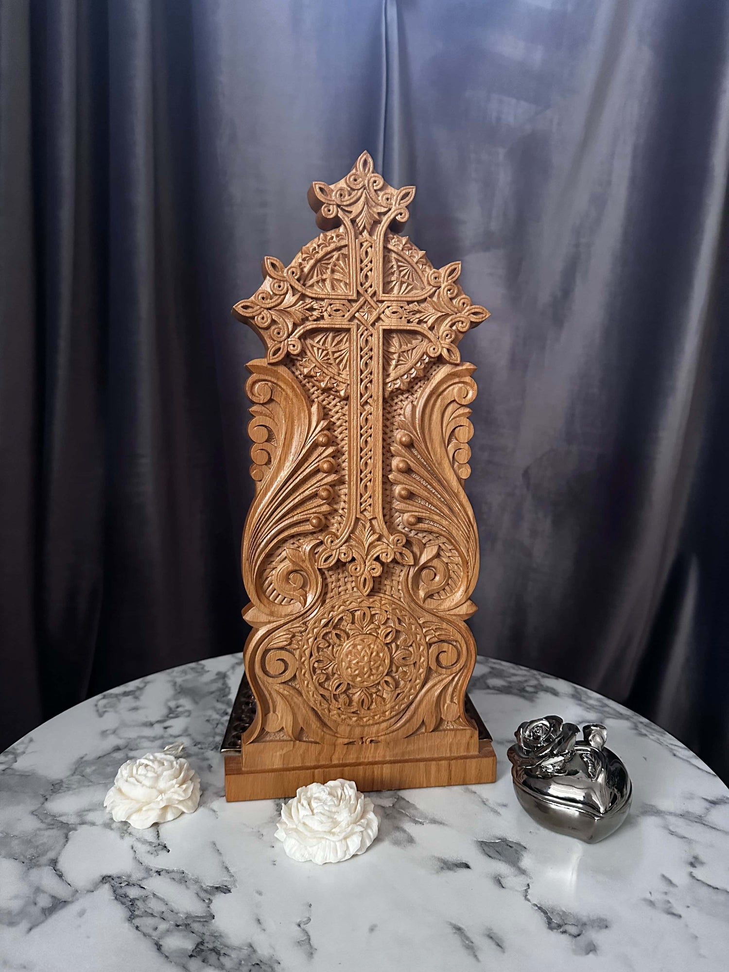 Catholic Wooden Cross - Kozak Work Shop