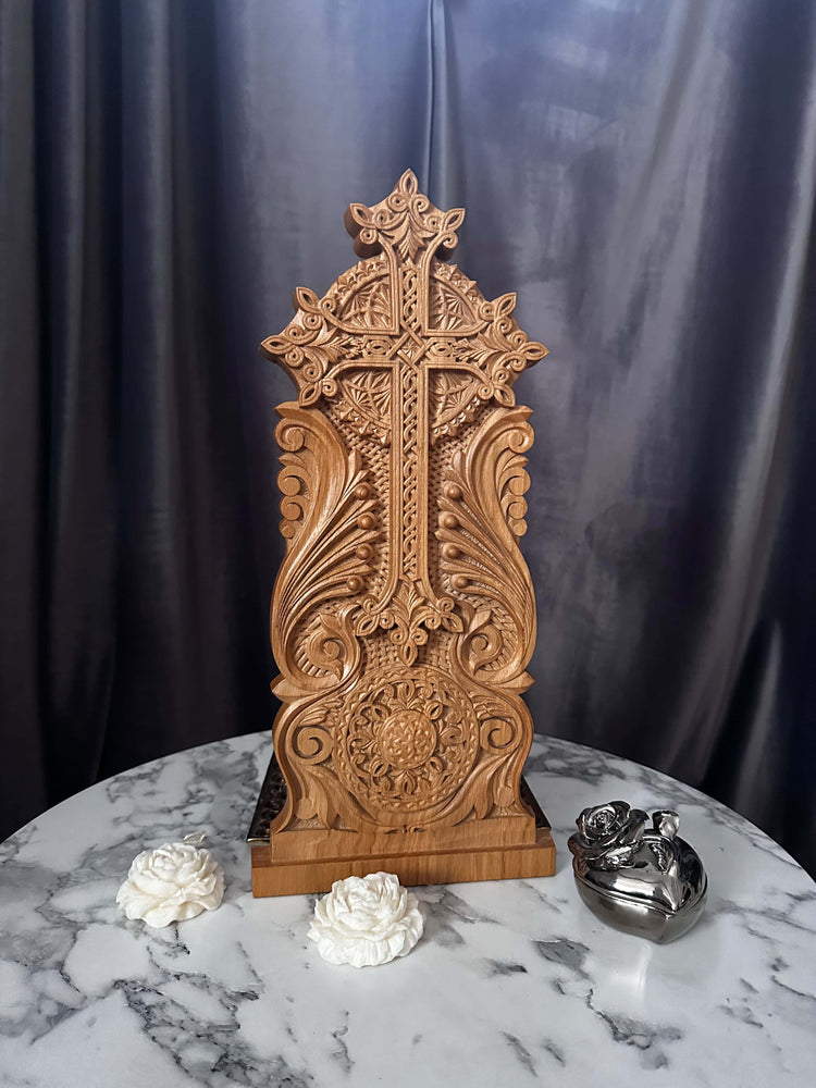 Catholic Wooden Cross - Kozak Work Shop