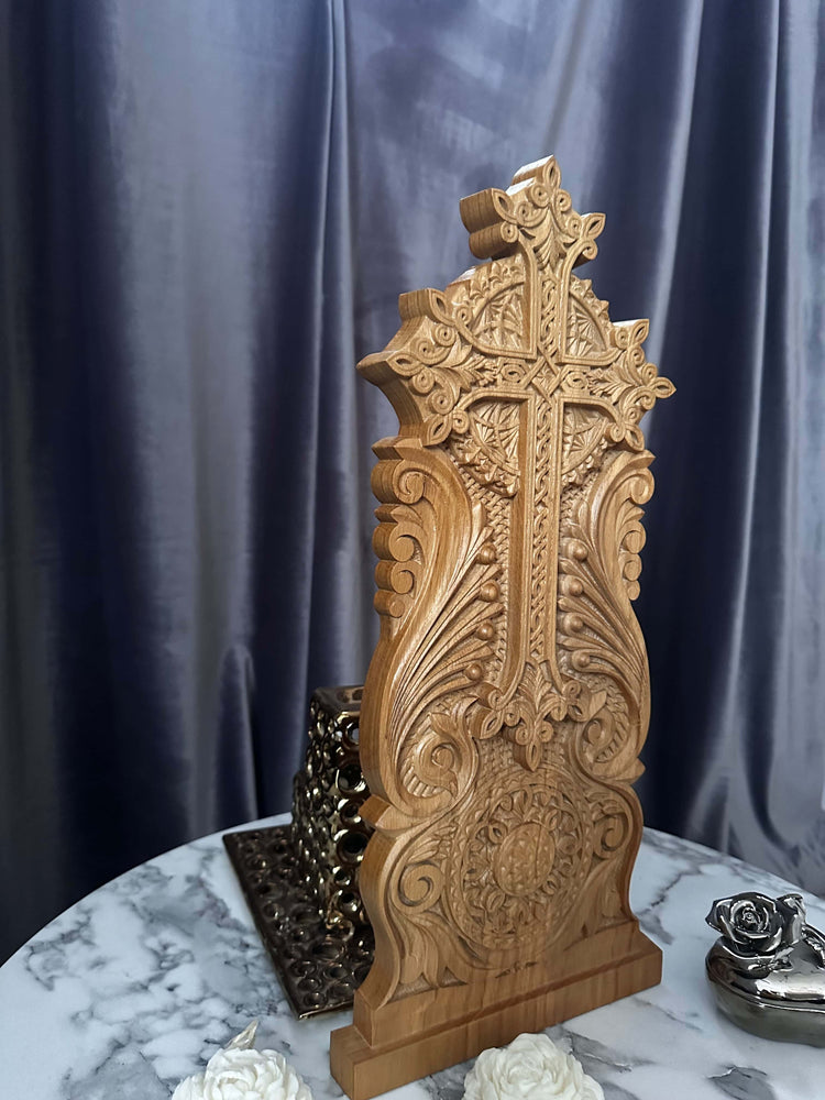Catholic Wooden Cross - Kozak Work Shop