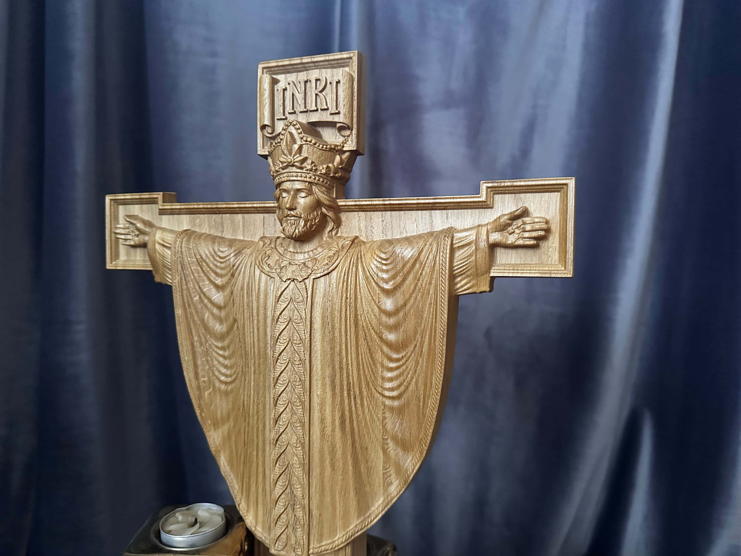 Jesus Rex  Wooden Wall art plaque - Kozak Work Shop