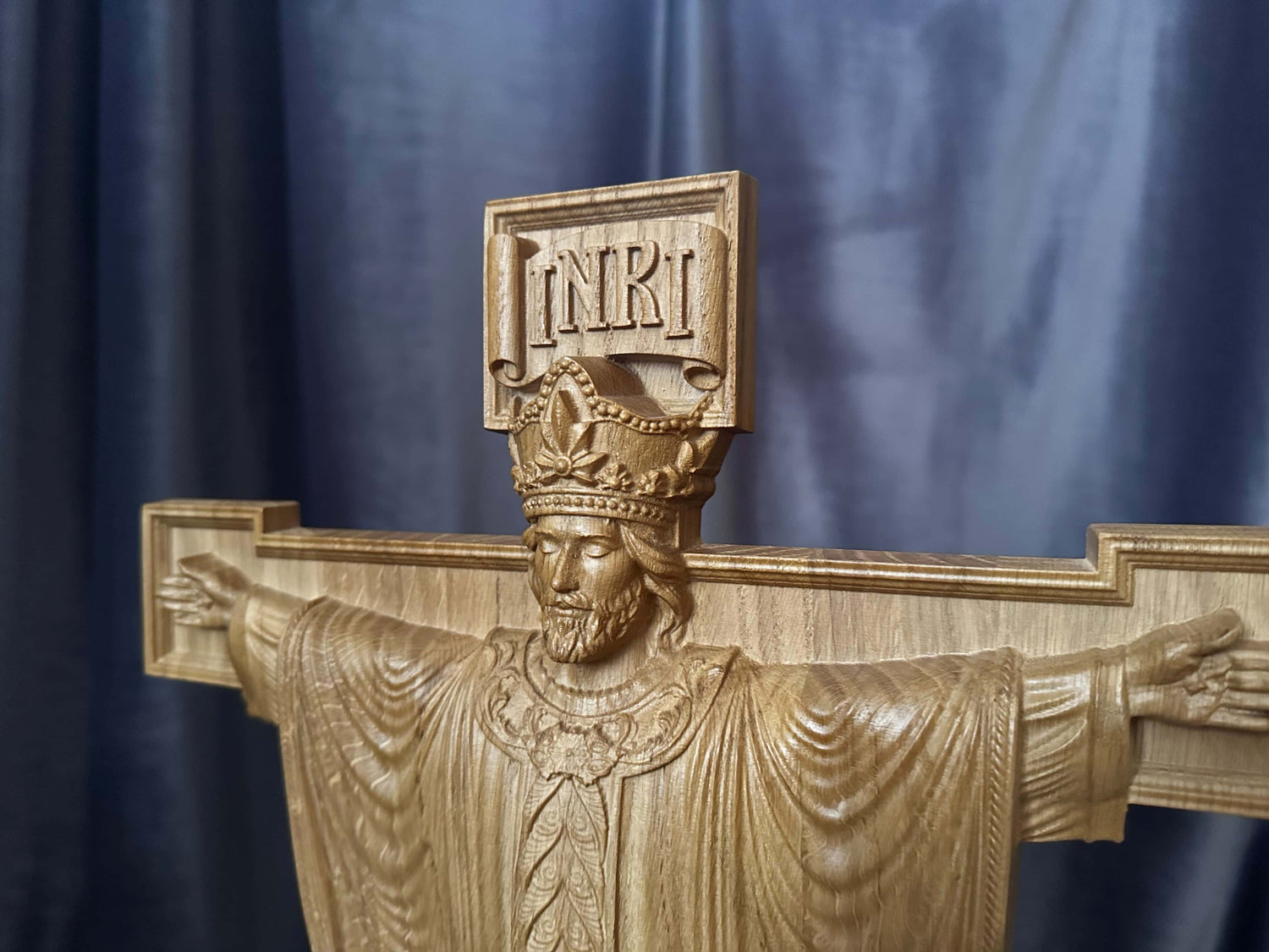 Jesus Rex  Wooden Wall art plaque - Kozak Work Shop