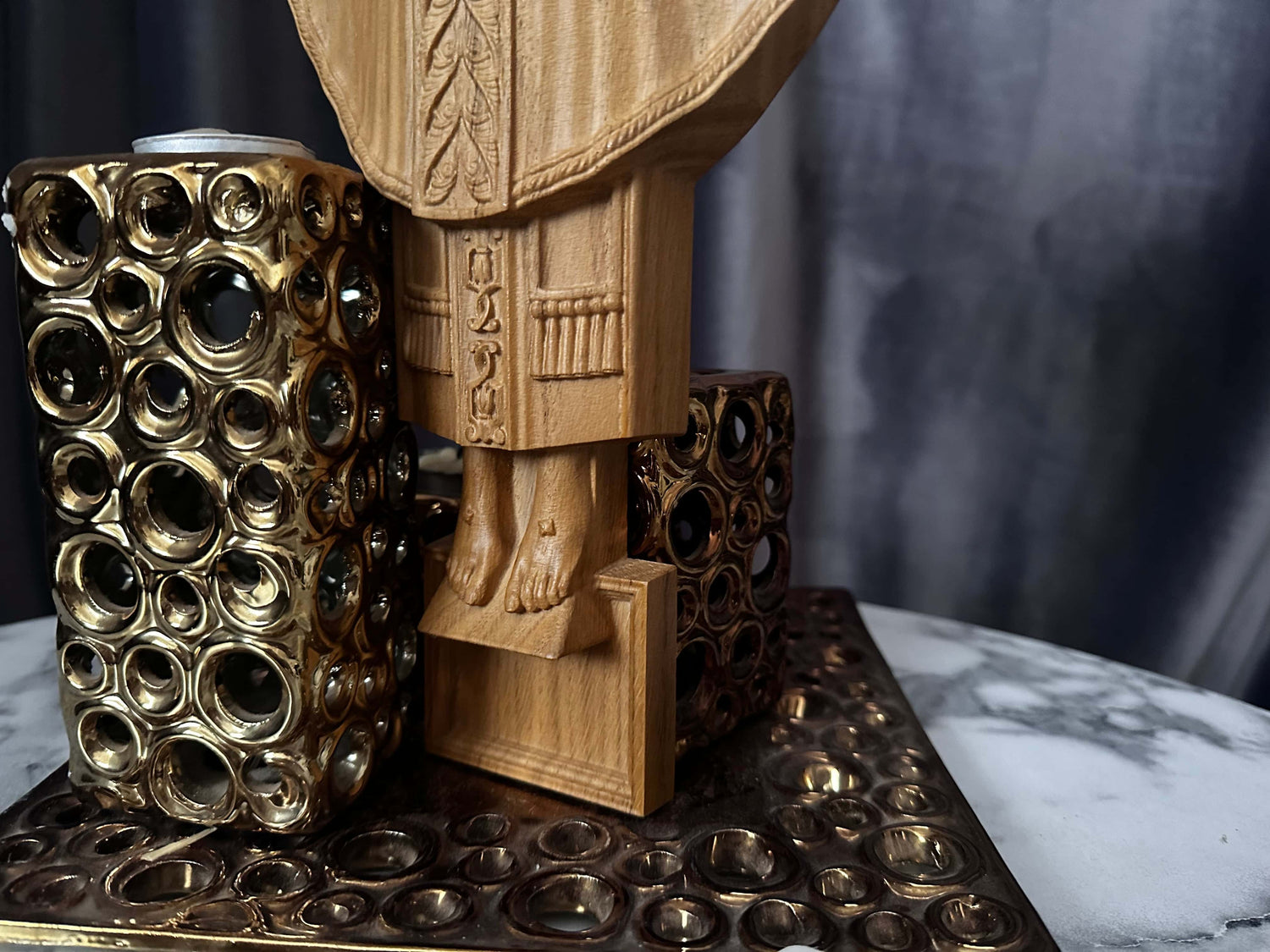 Jesus Rex  Wooden Wall art plaque - Kozak Work Shop