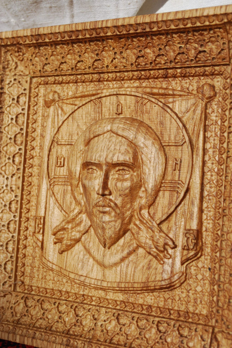 Veil of Veronica Wooden Byzantine Icon