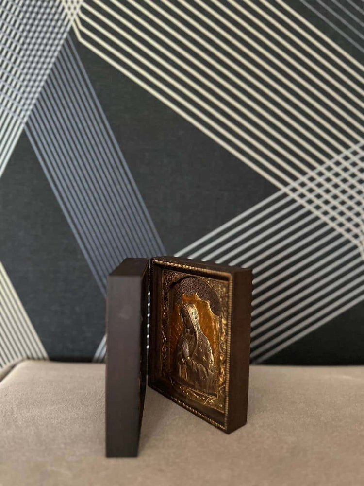 St. Francis of Assisi & Our Lady of Guadalupe wooden  folding panel - Kozak Work Shop