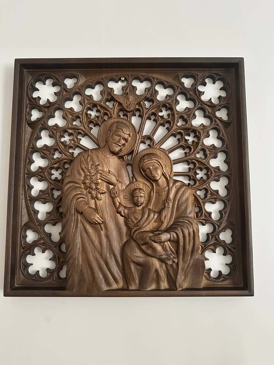 Holy Family Wooden Statue - Kozak Work Shop
