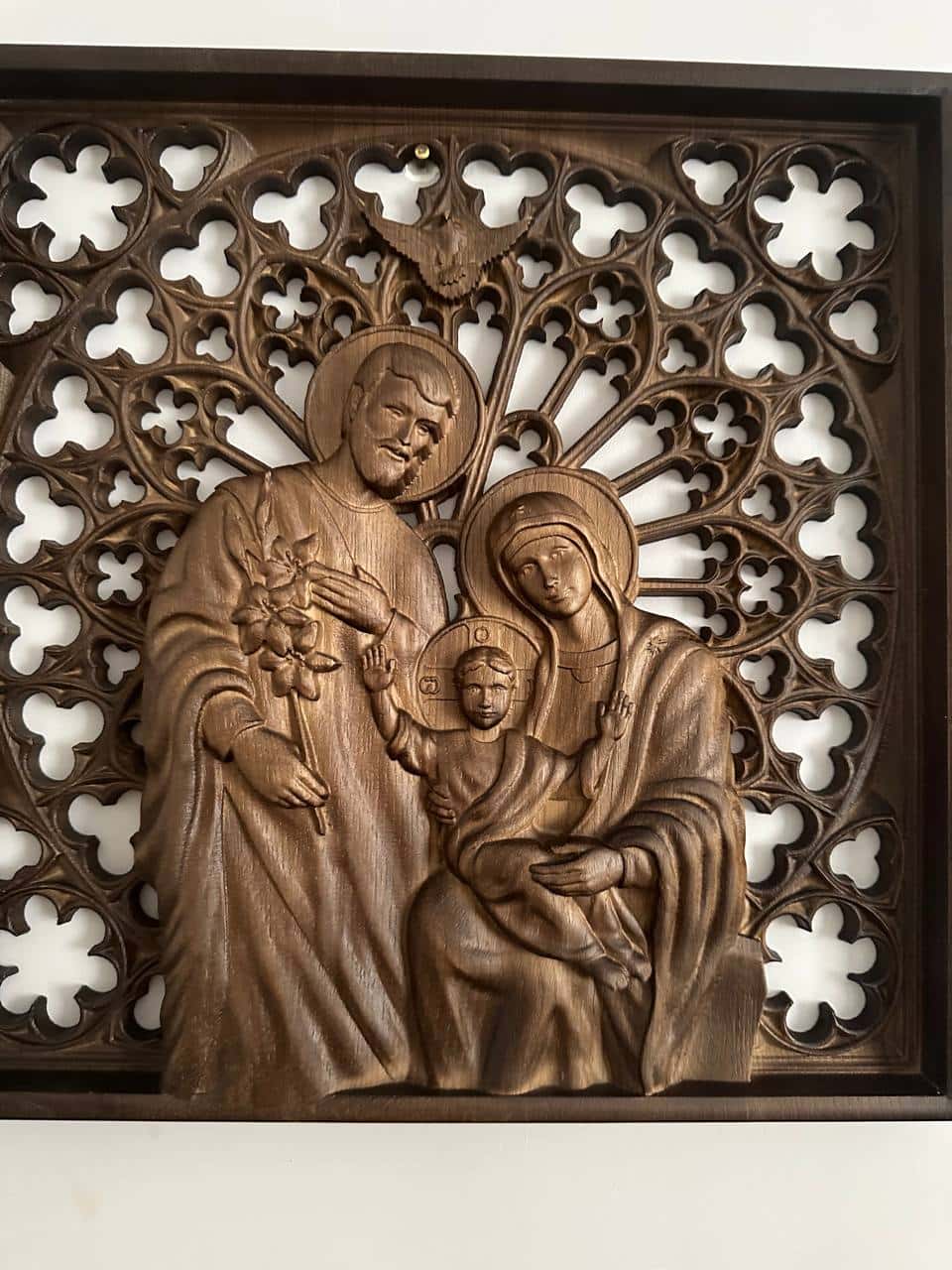 Holy Family Wooden Statue - Kozak Work Shop