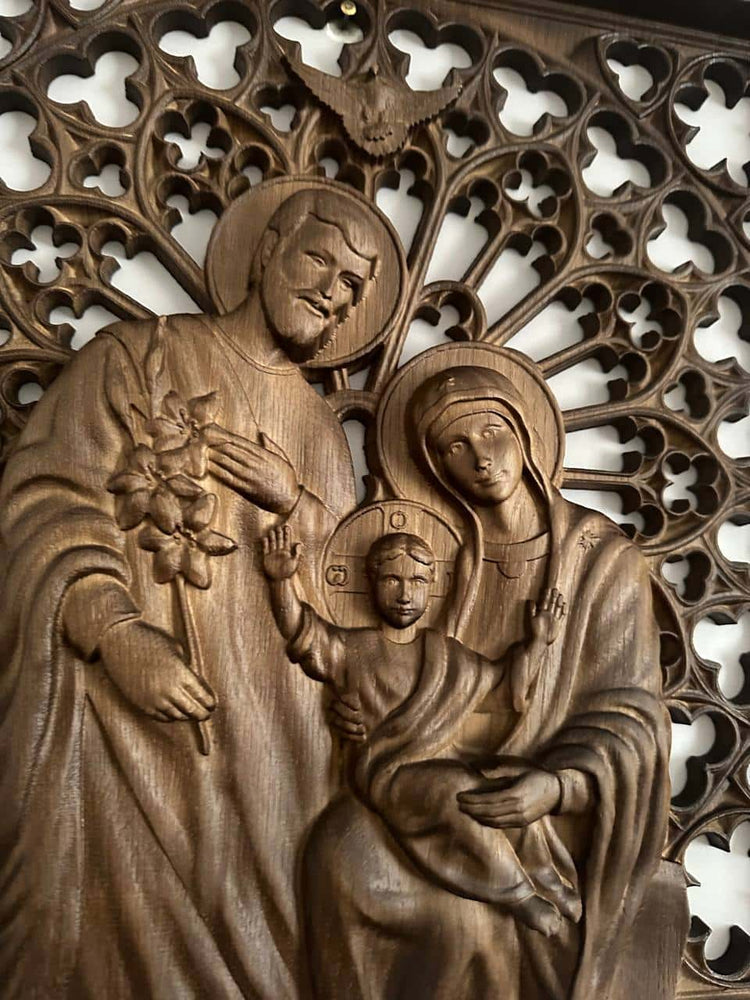 Holy Family Wooden Statue - Kozak Work Shop