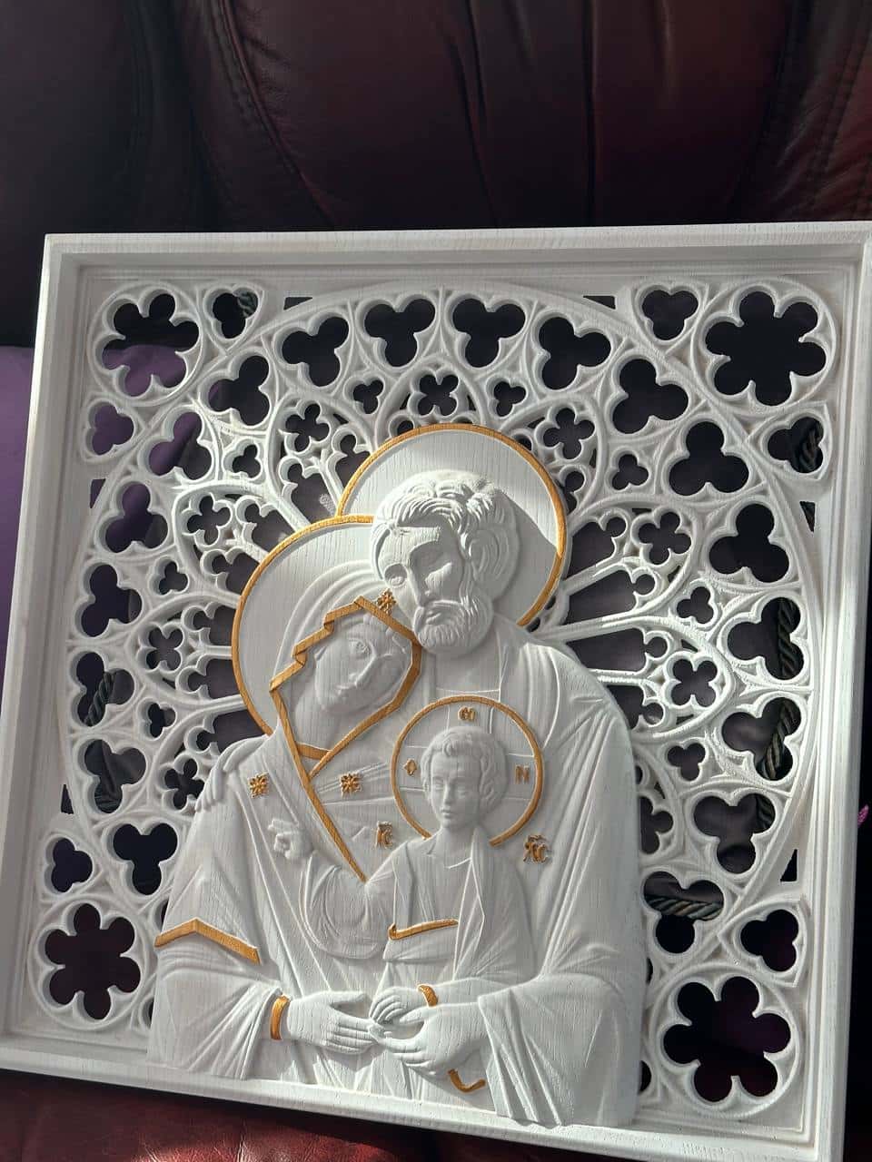 Holy Family Wooden Statue - Kozak Work Shop