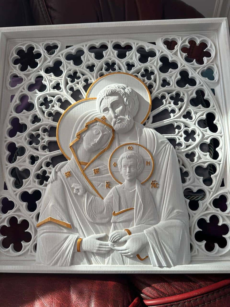 Holy Family Wooden Statue - Kozak Work Shop