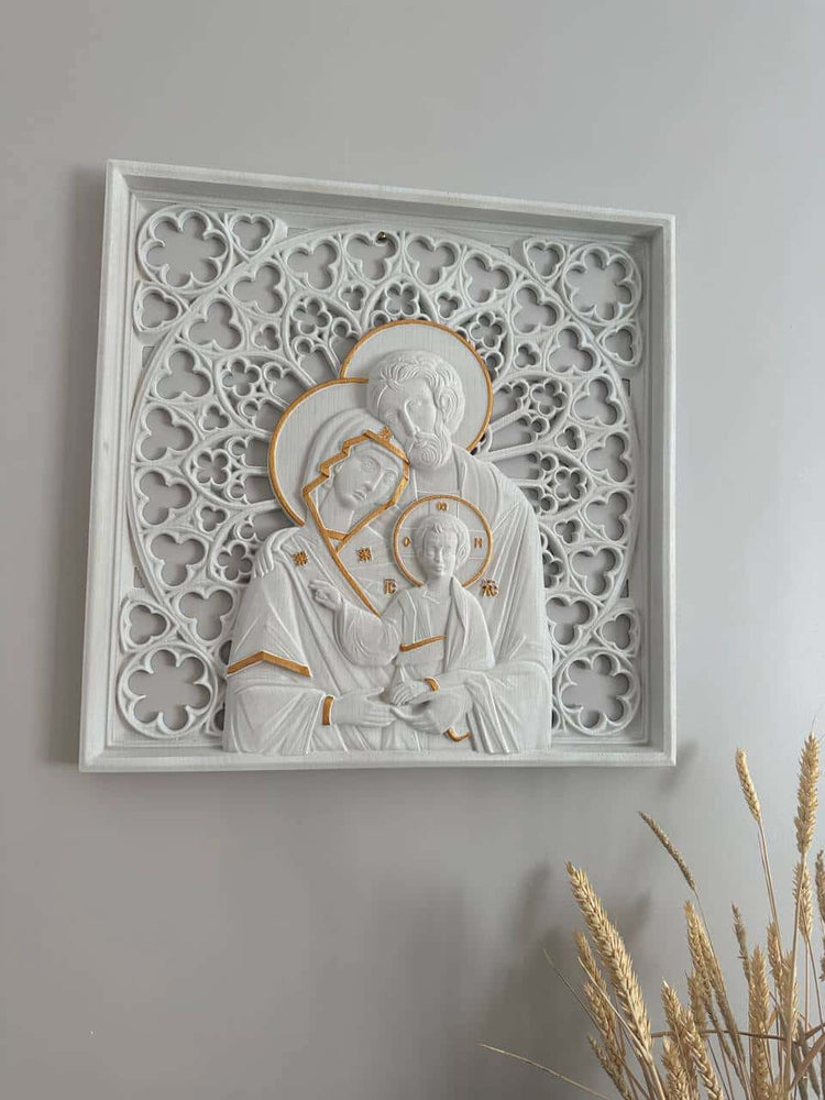 Holy Family Wooden Statue - Kozak Work Shop