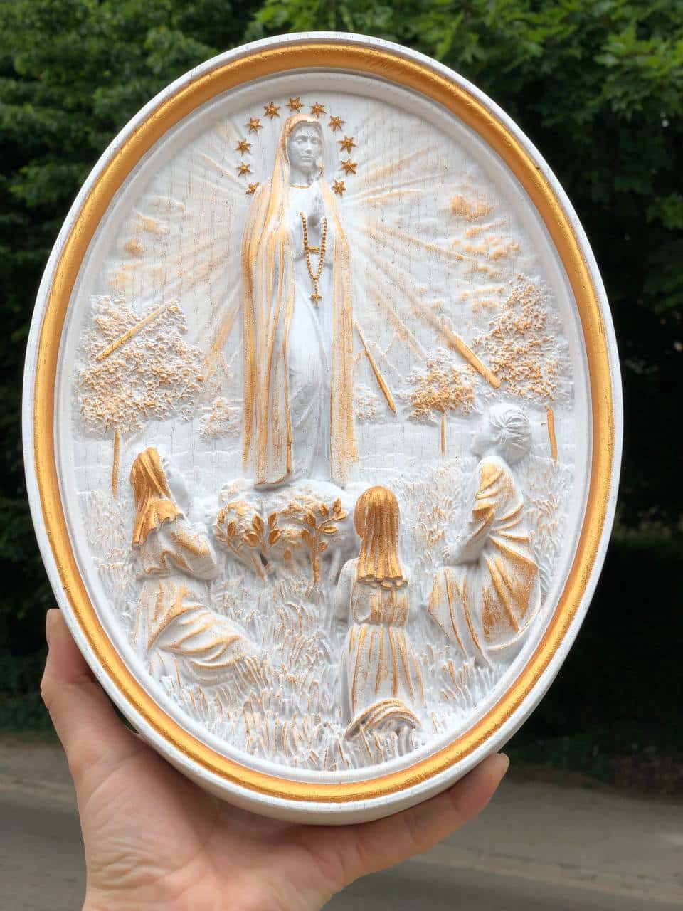 Our Lady of Fatima with Plain Frame - Kozak Work Shop