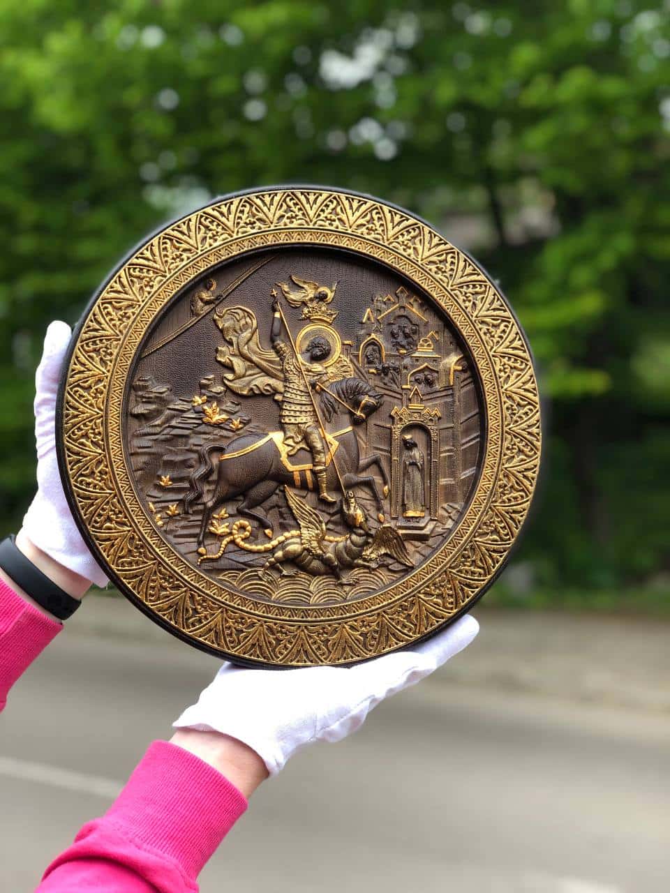 Saint George and the Dragon Round - Kozak Work Shop