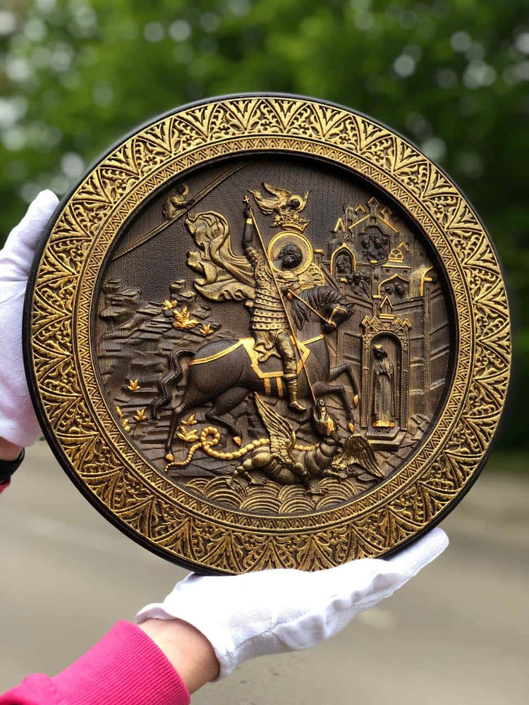 Saint George and the Dragon Round - Kozak Work Shop