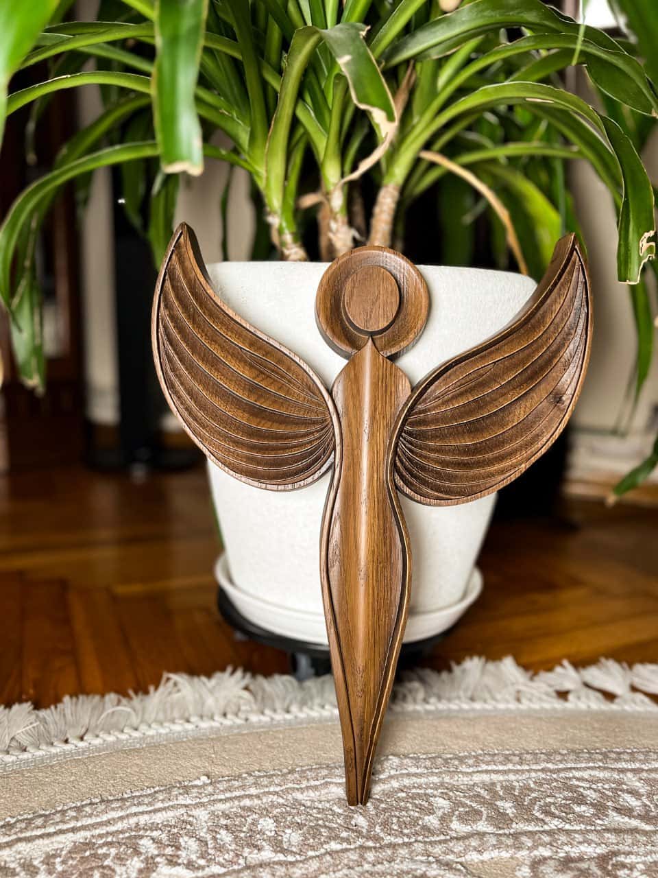 Wooden Angel Wall Art - Kozak Work Shop