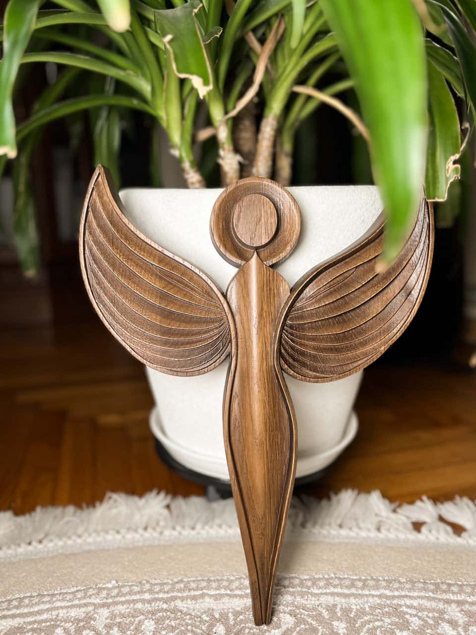 Wooden Angel Wall Art - Kozak Work Shop