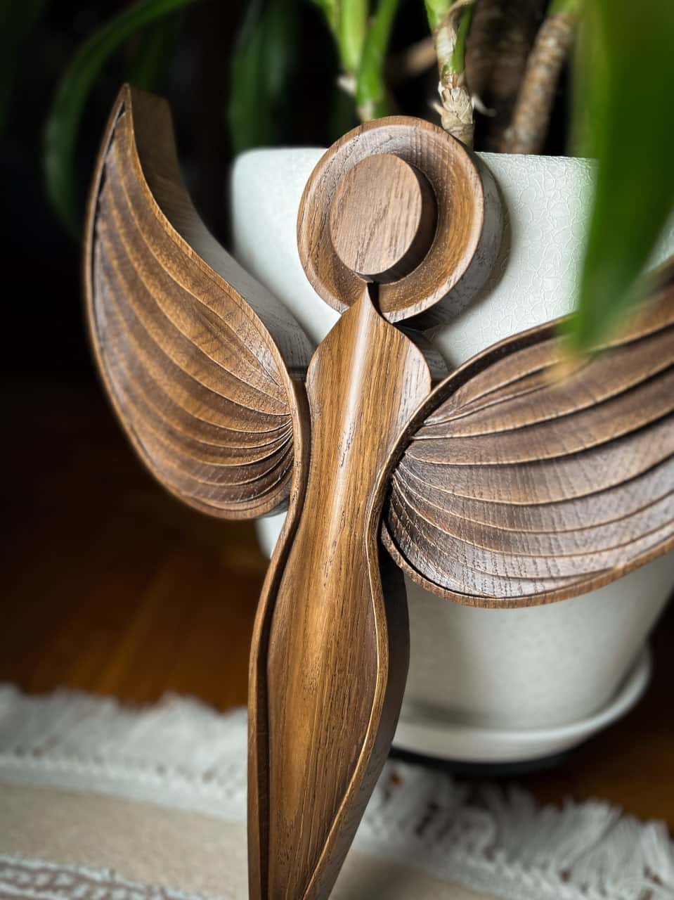 Wooden Angel Wall Art - Kozak Work Shop