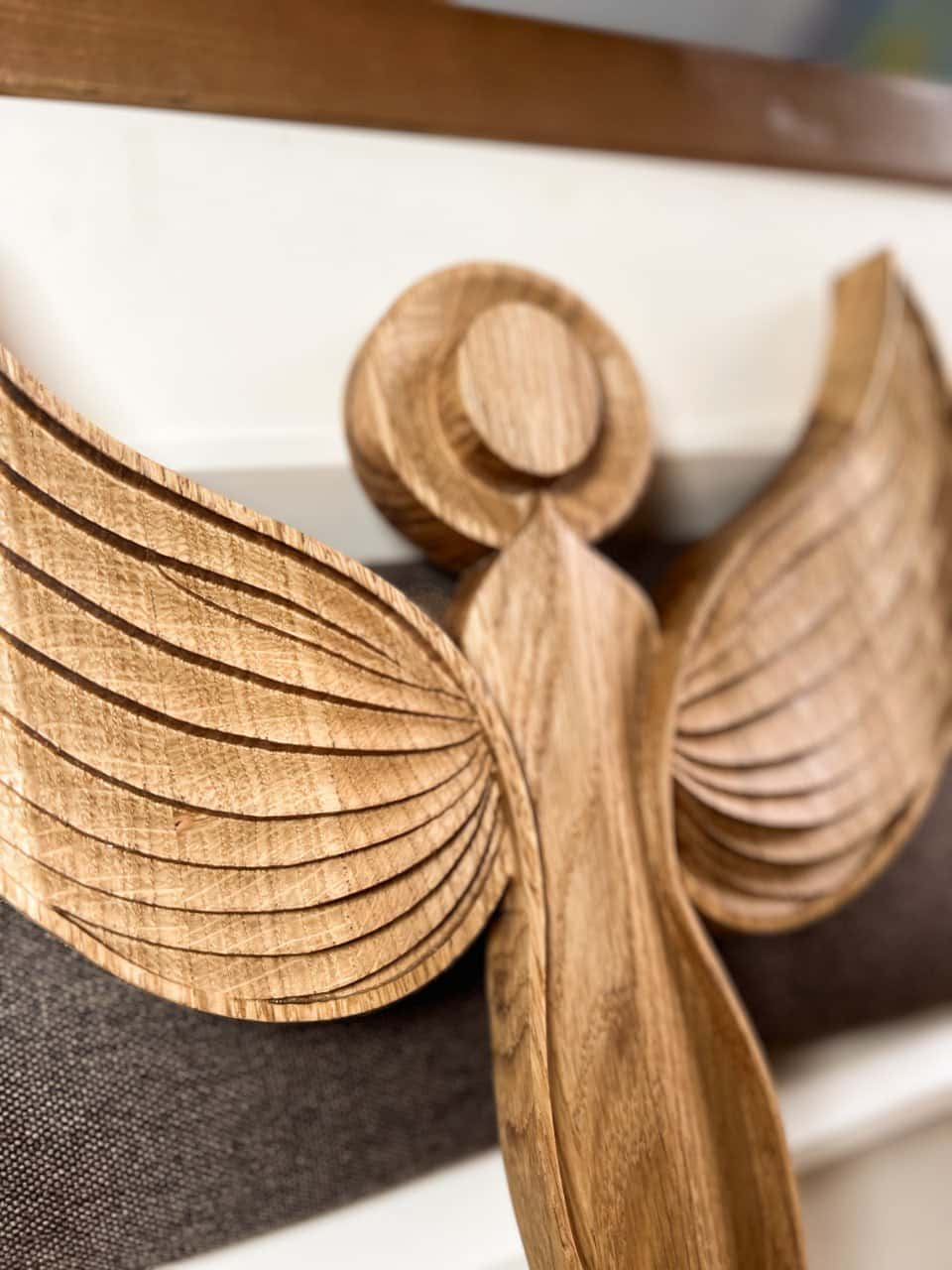 Wooden Angel Wall Art - Kozak Work Shop