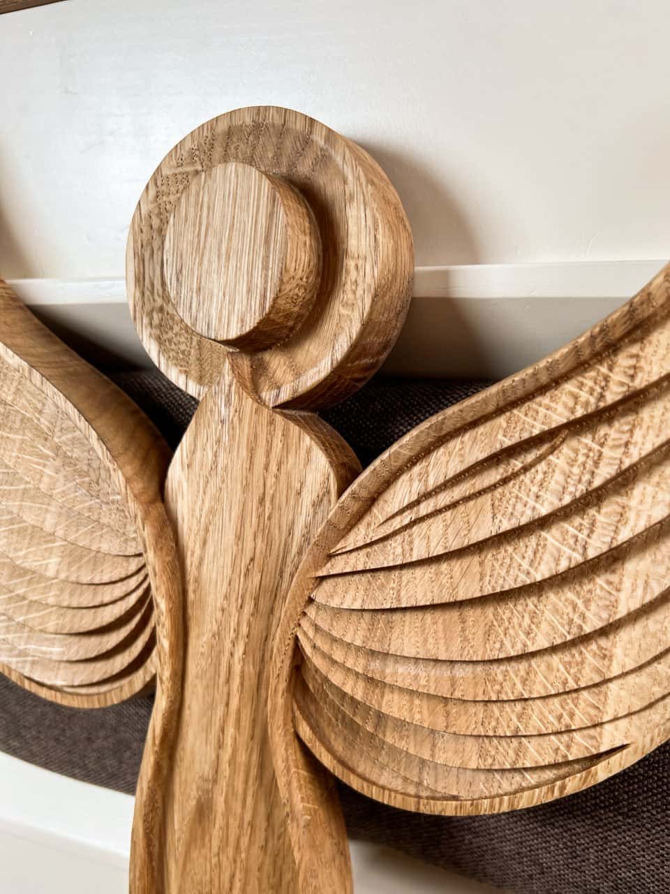 Wooden Angel Wall Art - Kozak Work Shop