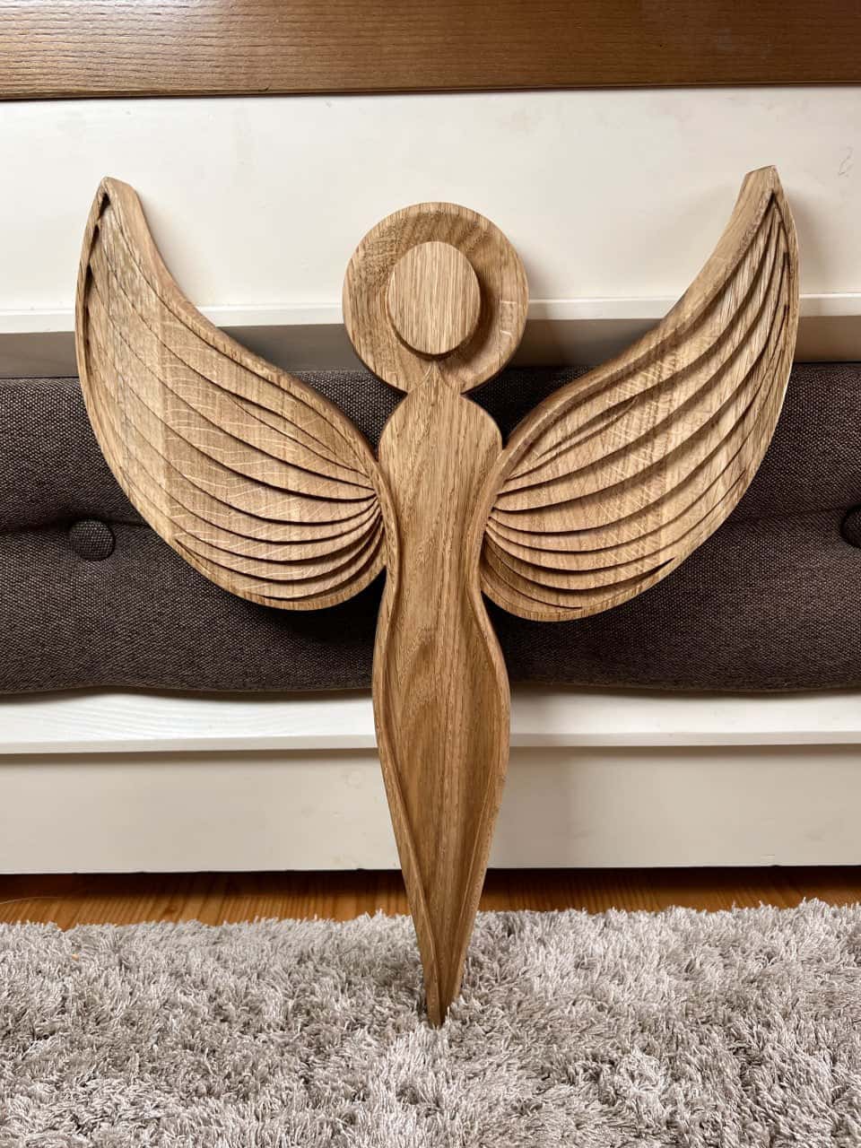Wooden Angel Wall Art - Kozak Work Shop