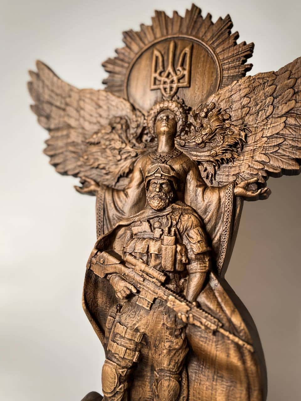 Ukrainian Patriot Warrior Statue – Symbol of Strength & Protection - Kozak Work Shop