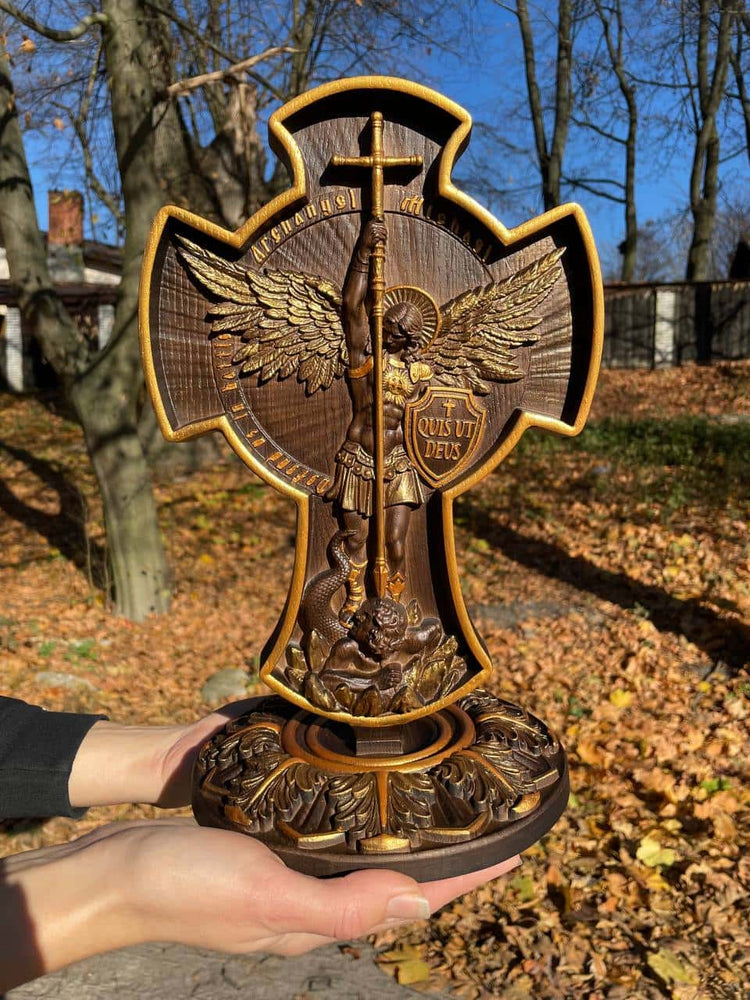 Catholic Saint Michael Statue - Kozak Work Shop