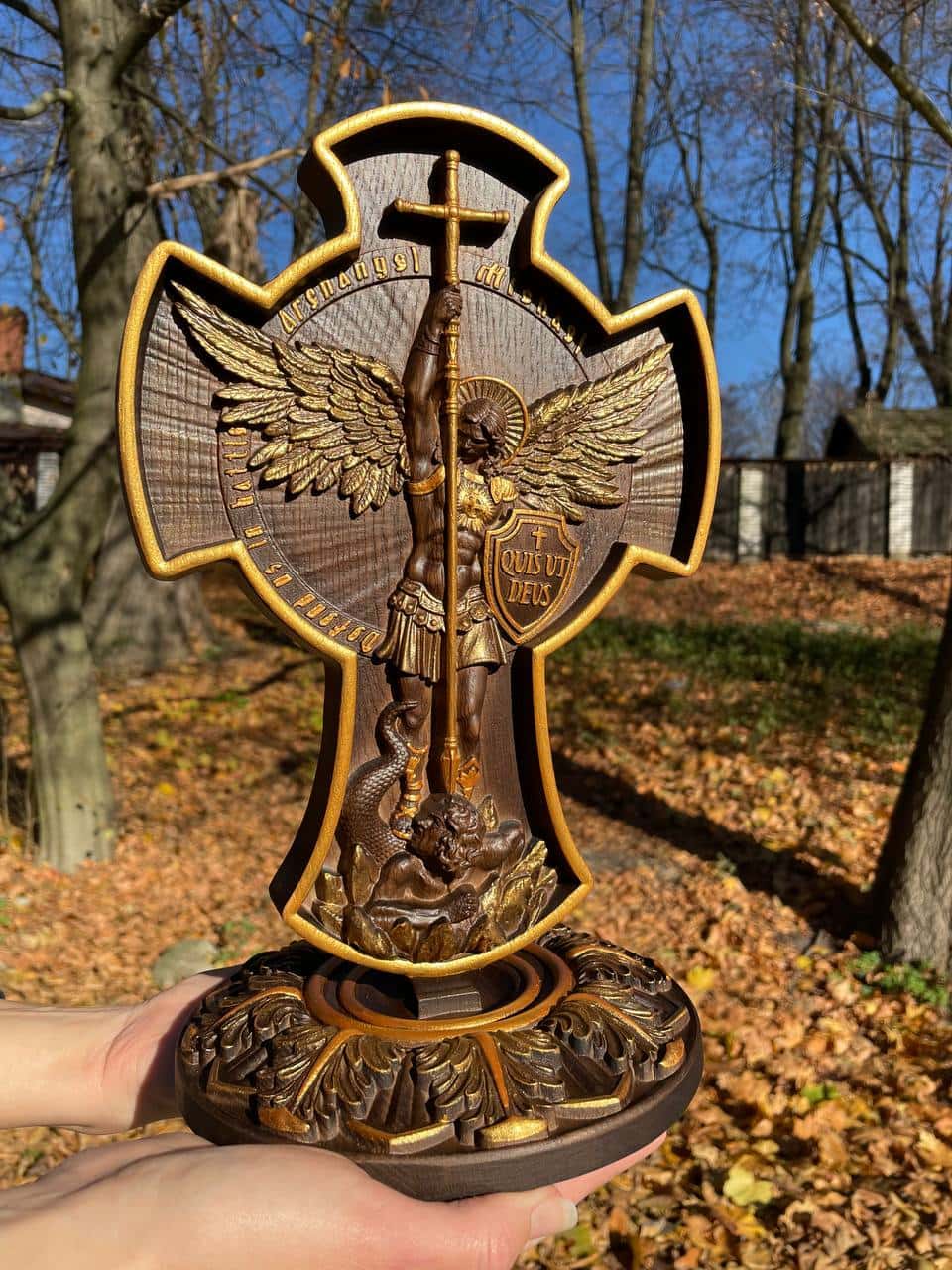 Catholic Saint Michael Statue - Kozak Work Shop