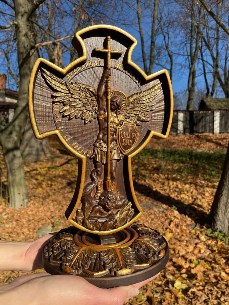 Catholic Saint Michael Statue - Kozak Work Shop