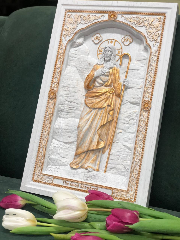 Good Shepherd christian icon - Kozak Work Shop